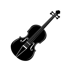 violin vector silhouette