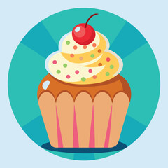 cup cake vector