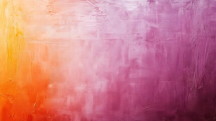 Fototapeta premium Abstract gradient painted canvas texture background in warm orange to pink and purple