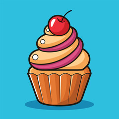 cup cake vector