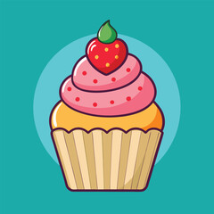 cup cake vector
