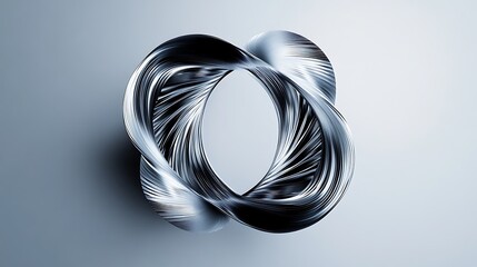 Abstract intertwined ring design