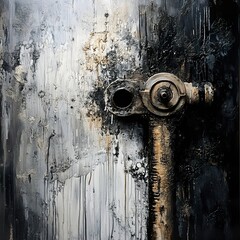 Industrial Abstract Artpiece