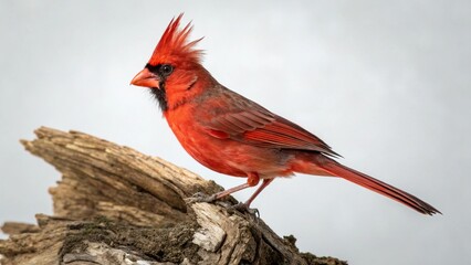 Cardinal on studio background
