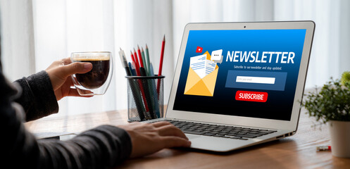 newsletter signup page on computer for customer to subscribe snugly newsletter update information to subscriber