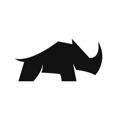 Modern Rhino logo vector design symbol icon