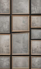 Photo collage frame mockup, grid of various shaped frames ,  frame,  pattern,  style