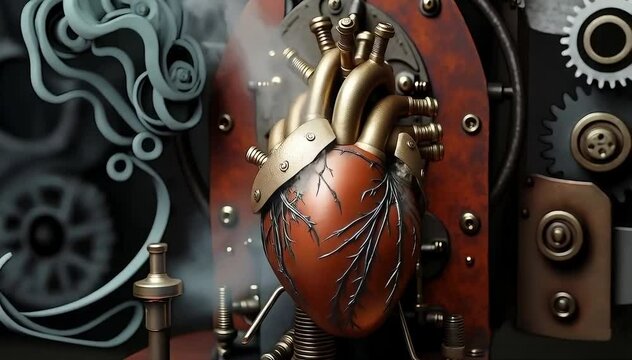 Steampunk Mechanical Heart