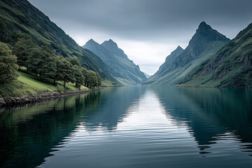 Obraz premium Lake in the mountains