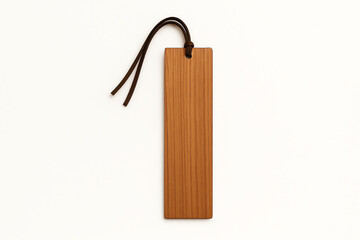 A minimalist wooden bookmark with a natural finish. Perfect for book lovers and enthusiasts, this stylish accessory enhances your reading experience while adding subtle elegance.