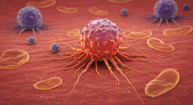 Cancer Cell Undergoing Metastasis