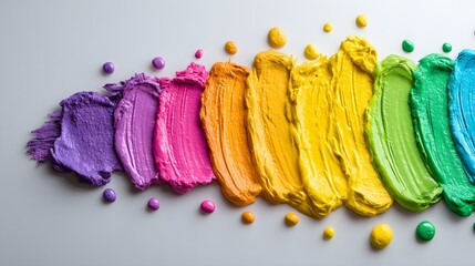 of bold color across a clean white void