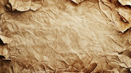 Vintage sepia tone paper background with rough edges, space in the center for text