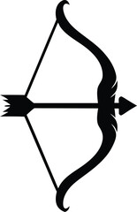 bow and arrow silhouette icon