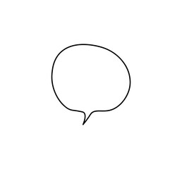 Empty Speech bubble . Vector Illustration. Art & Illustration