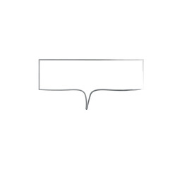 Speech rectangle . Speech bubble . Vector illustration.