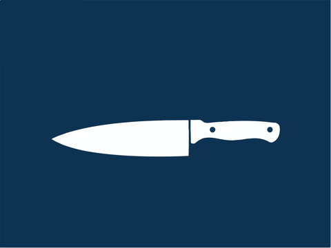 knife icon. Kitchen knife icon vector. Kitchen knife. Vector illustration. 