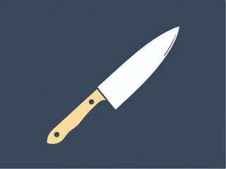 knife icon. Kitchen knife icon vector. Kitchen knife. Vector illustration. 