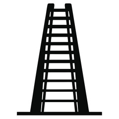 ladders isolated on white