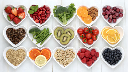 Lustiges Obst und Gemüse als Cartoon Set. vector illustration of various fruits and vegetables with cute cartoon faces. Suitable for children's books or educational material.