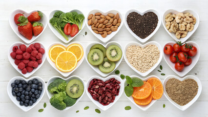 Lustiges Obst und Gemüse als Cartoon Set. vector illustration of various fruits and vegetables with cute cartoon faces. Suitable for children's books or educational material.