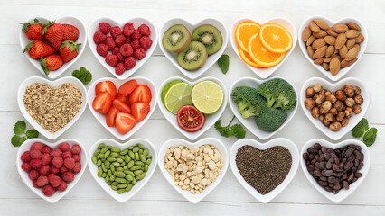 Lustiges Obst und Gemüse als Cartoon Set. vector illustration of various fruits and vegetables with cute cartoon faces. Suitable for children's books or educational material.