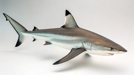 Fototapeta premium Caribbean Reef Shark on studio background