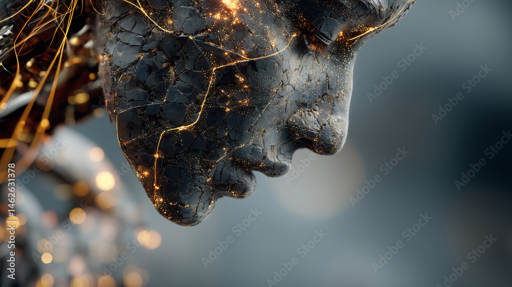 Poster Exploring the intricate connection between humanity and technology through AI