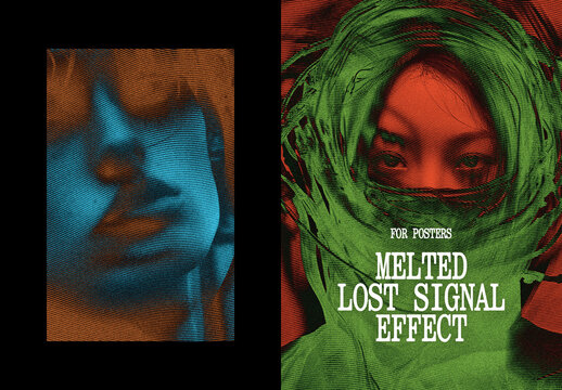 Lost Signal Effect Mockup