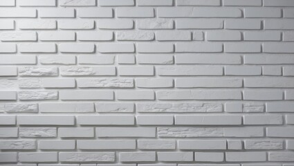 Obraz premium White brickwork tiles as a textured wall background for interiors