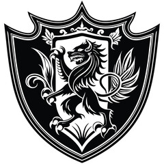 Obraz premium shield with wings