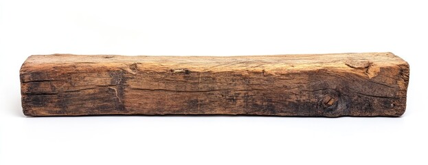 Rectangular rustic wooden beam