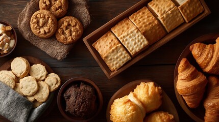 Golden Crumbs & Flaky Layers, A Brunch Table Delight