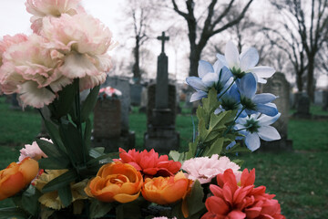 Un cimetière catholique	
