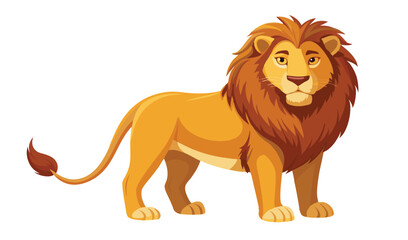 Aslan the Lion Standing Proud with Glowing Mane