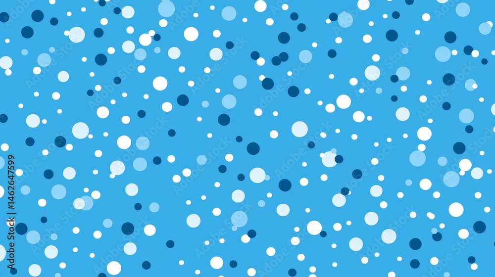 Aufkleber blue and white background with many small white dots. the dots are scattered all over the background