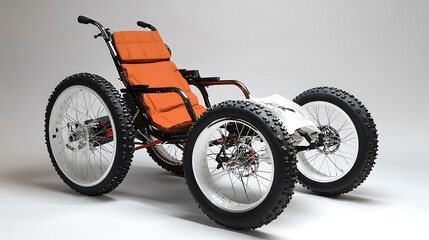 Allterrain wheelchair with studio shot. (1)