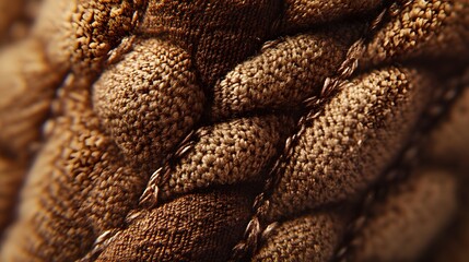 Naklejka premium Close-up view of intricate textile weave patterns.