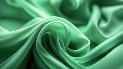 Obraz premium Delicate fabric art featuring abstract design and flowing material with smooth folds and translucent textures