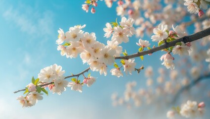 Flowers in Full Bloom During Spring on Blossom Tree