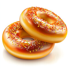 Clipart of Bagels clipart, Decorate for Processed Foods shop, isolated on white background