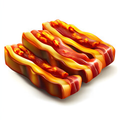 Clipart of Bacon clipart, Decorate for Processed Foods shop, isolated on white background