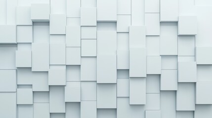 Abstract white geometric block background texture