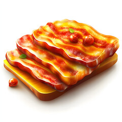 Clipart of Bacon clipart, Decorate for Processed Foods shop, isolated on white background