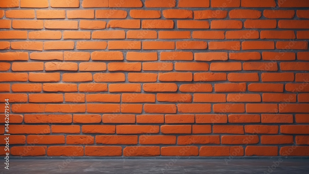 Poster background featuring orange brickwork and masonry pattern