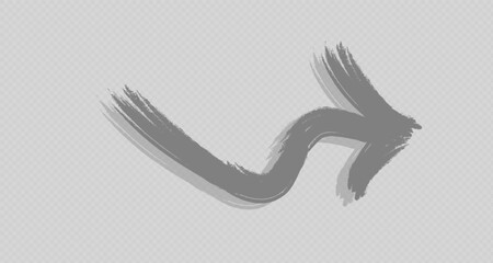  3d arrow symbol isolated on transparent background. Vector illustration. For advertising, printing, banners