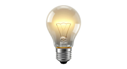 Transparent Lightbulb PNG White Background