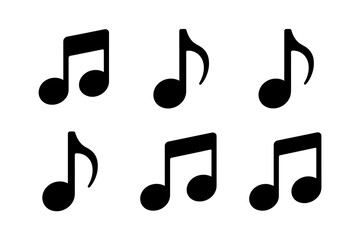 Musical notes black and white music sheet symbols