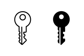Key vector icon security access lock unlock symbol