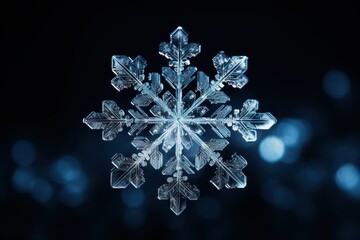 "Elegant Snowflake Christmas Ornament"